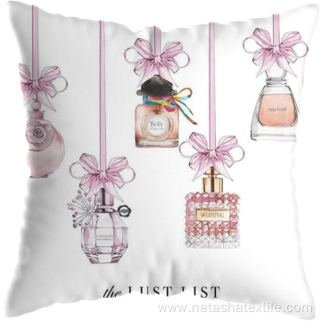 Perfume bottle series Valentine's Day cushion cover